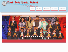 Tablet Screenshot of northdelhipublicschool.com